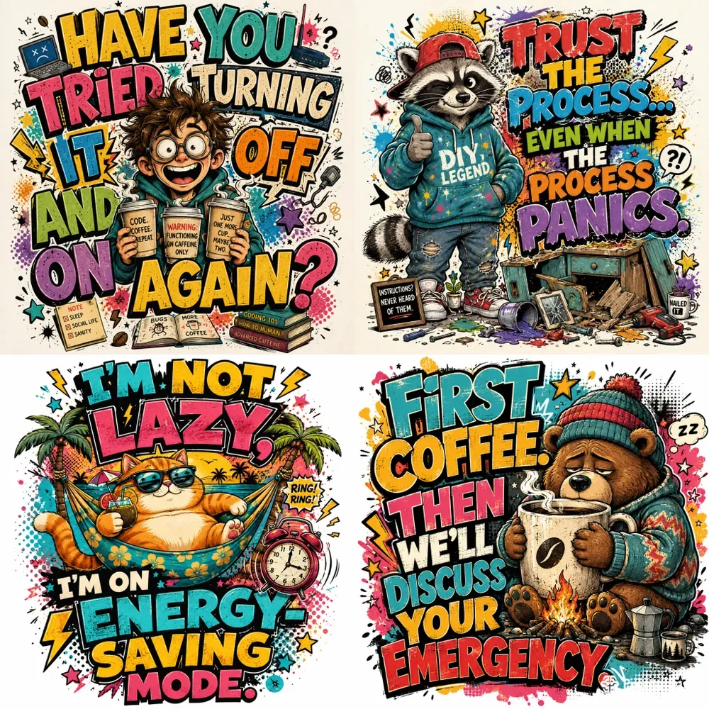 Retro Cartoon Tshirts
