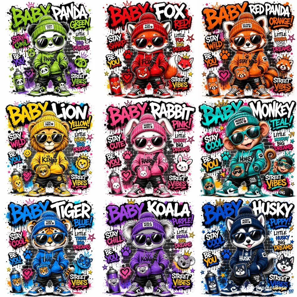 Graffiti Cartoon Tshirt Packs
