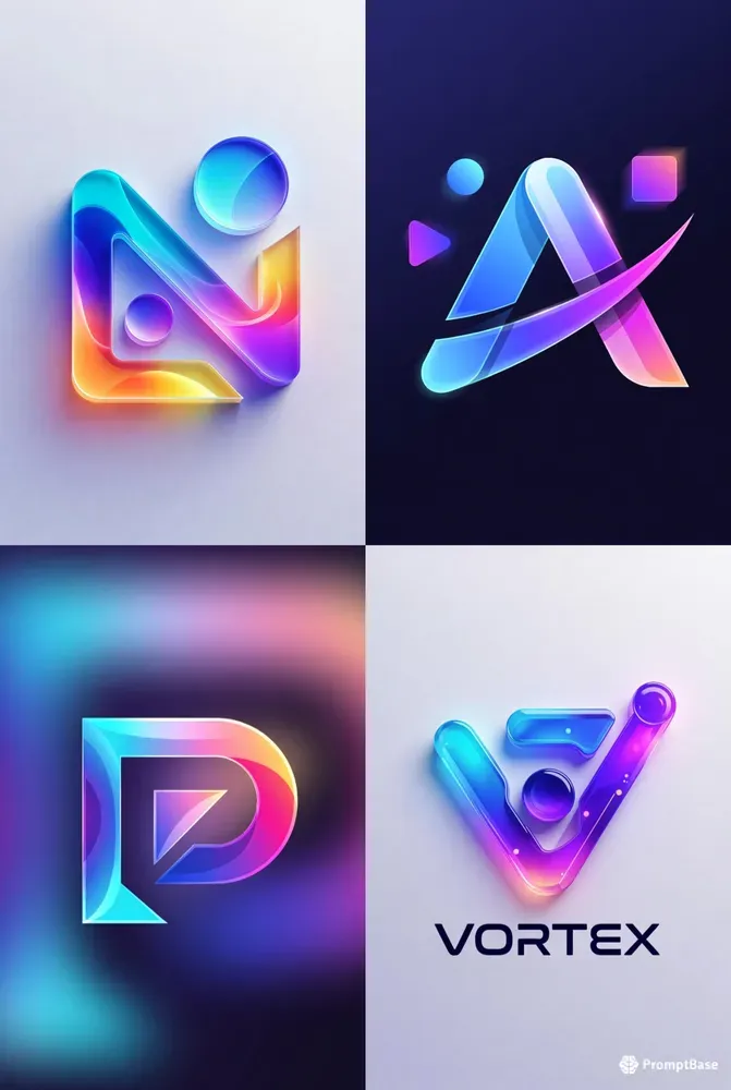 Vibrant Gradient Tech Logos