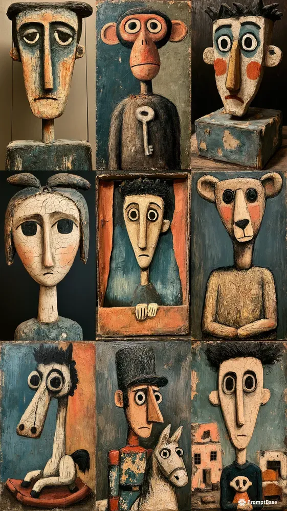 Macabre Vintage Toy Outsider Art