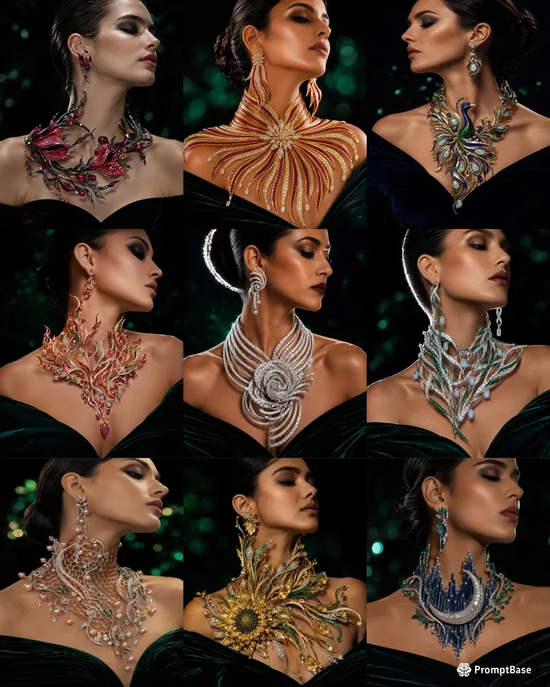 Sculptural Jewelry Editorial Generator