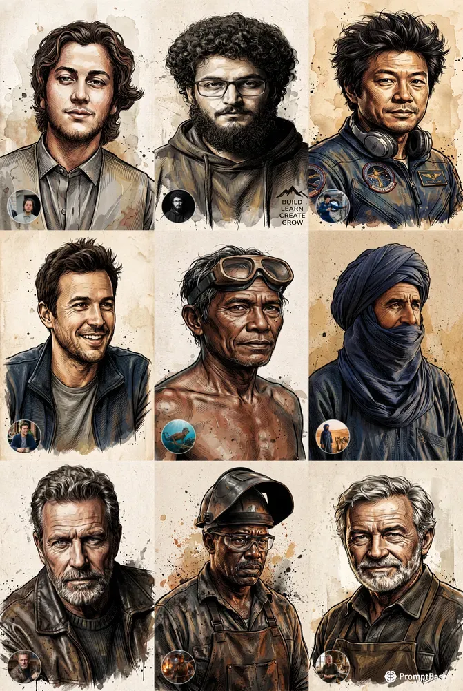 Hatching Painterly Portraits