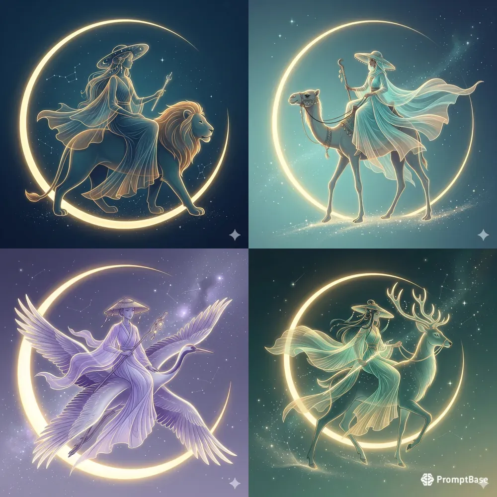 Ethereal Celestial Minimalist Art