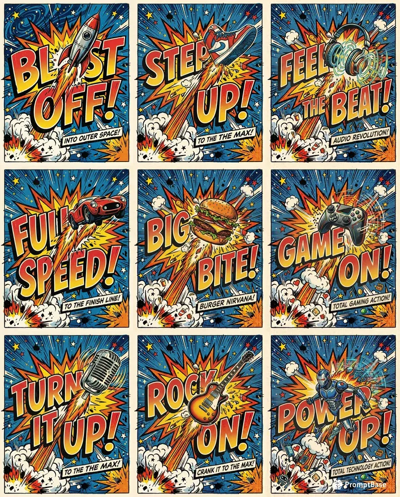 Vintage Comic Pop Art