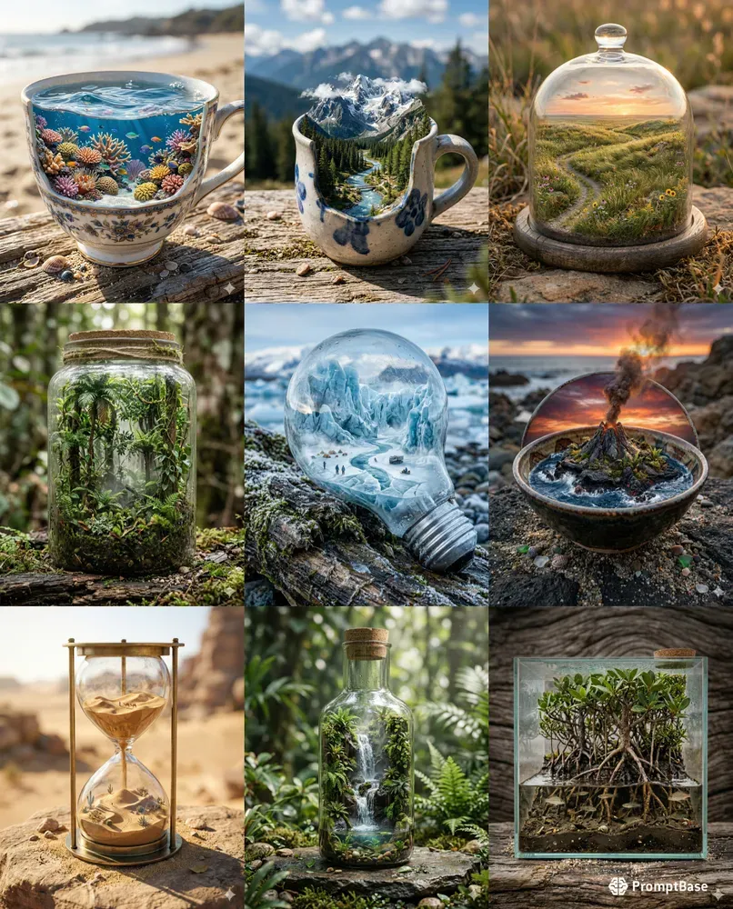 Entire Ecosystems Inside Everyday Objects