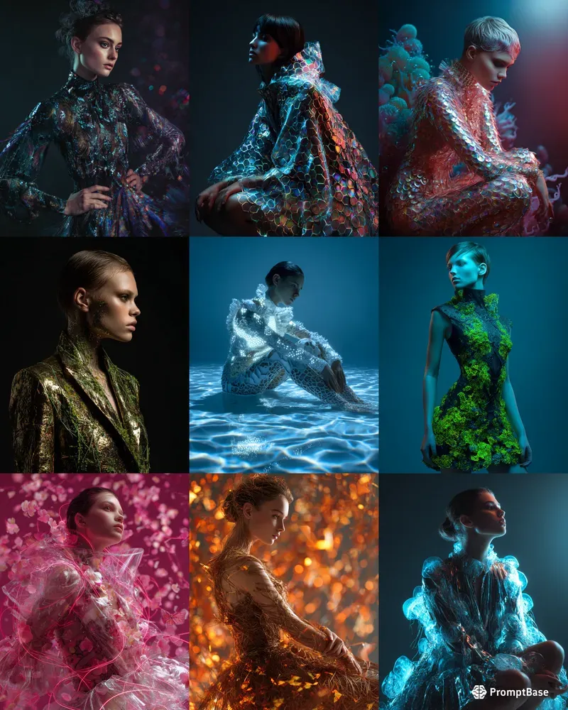 Biomorphic Kinetic Fashion Art