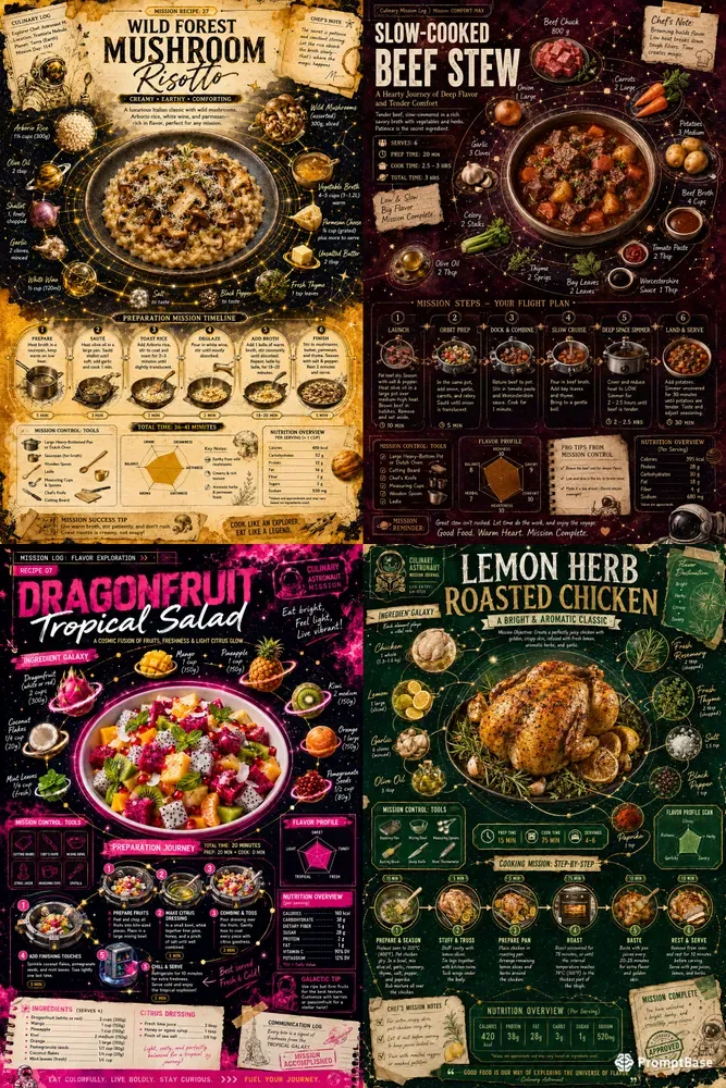 Interactive Infographic Cookbooks