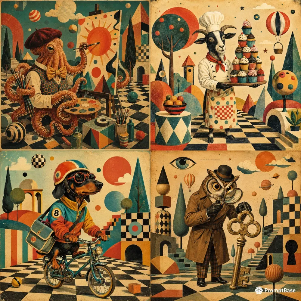 Retro Whimsy Character Parades