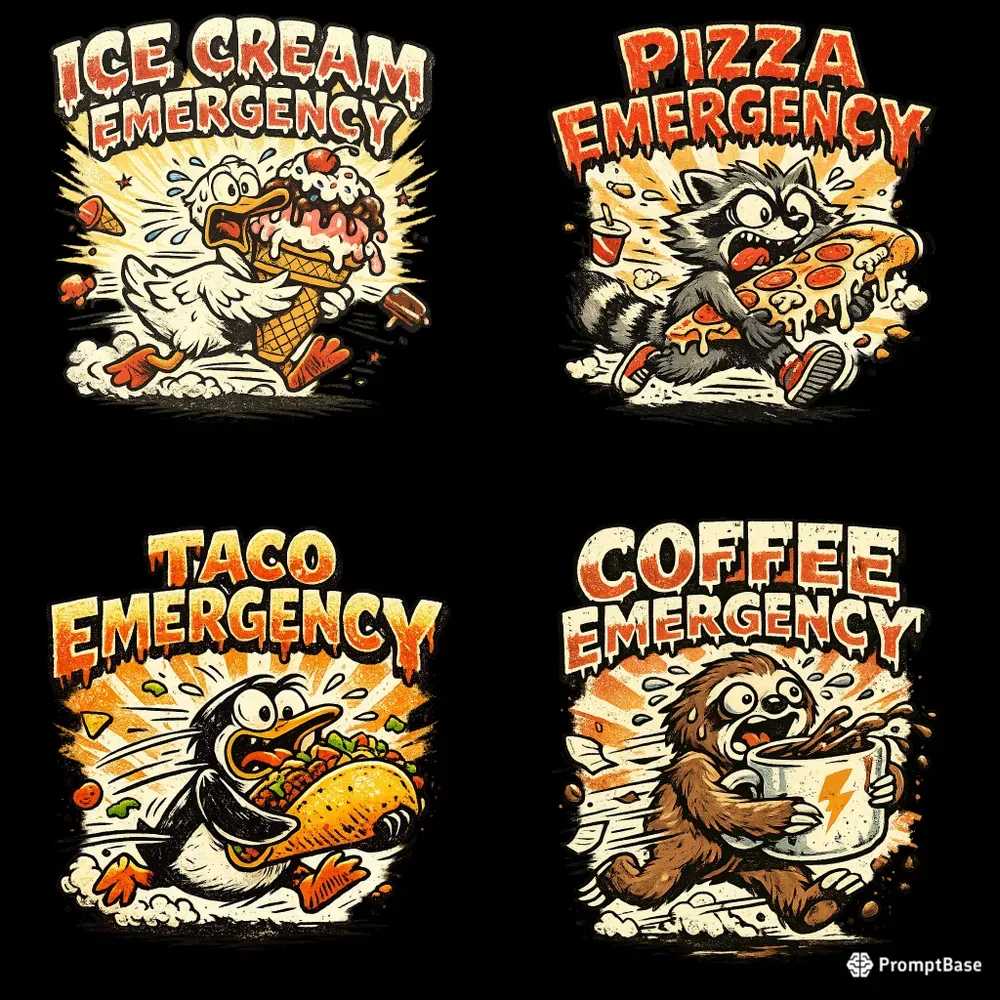 Funny Vintage Animal Emergency Tees