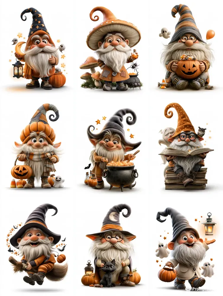 Spooky Cute Halloween Gnomes