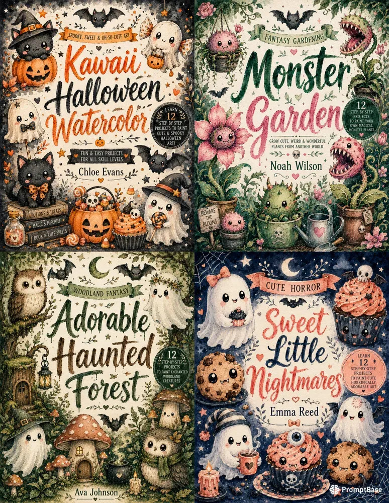 Creepy Cute Watercolor Cover Creators