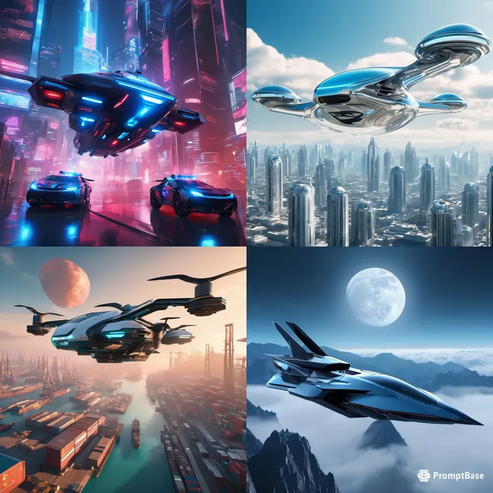 Futuristic Flying Car Collections