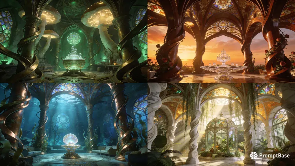 Ethereal Art Nouveau Room Designs