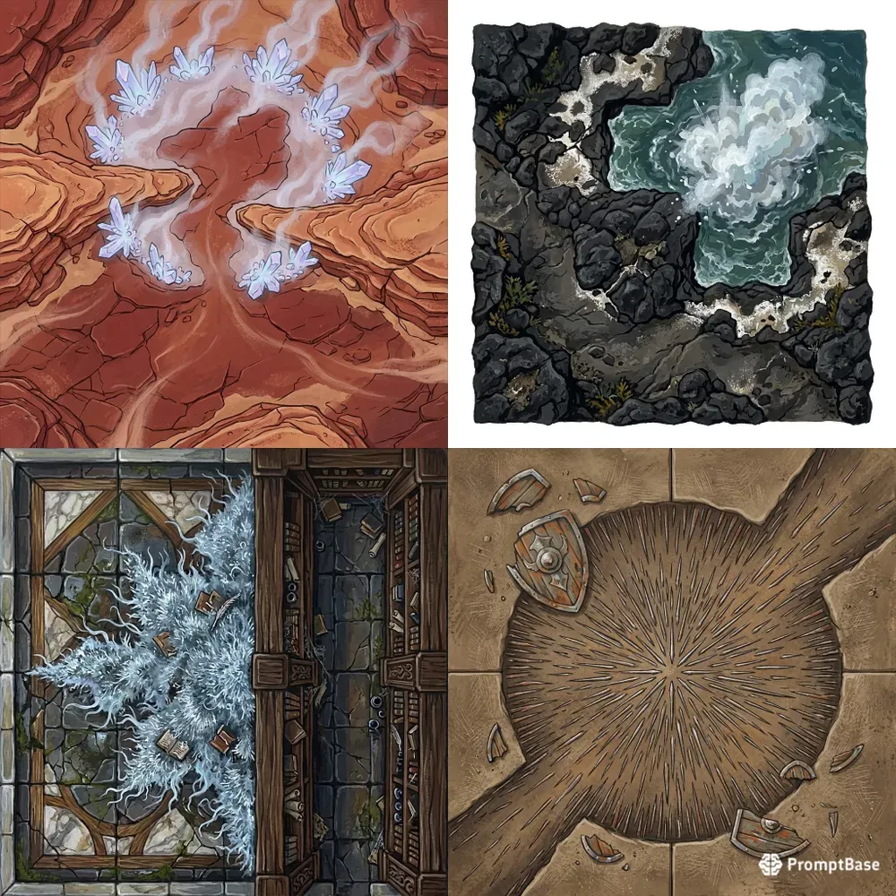 Fantasy Terrain Hazard Tiles