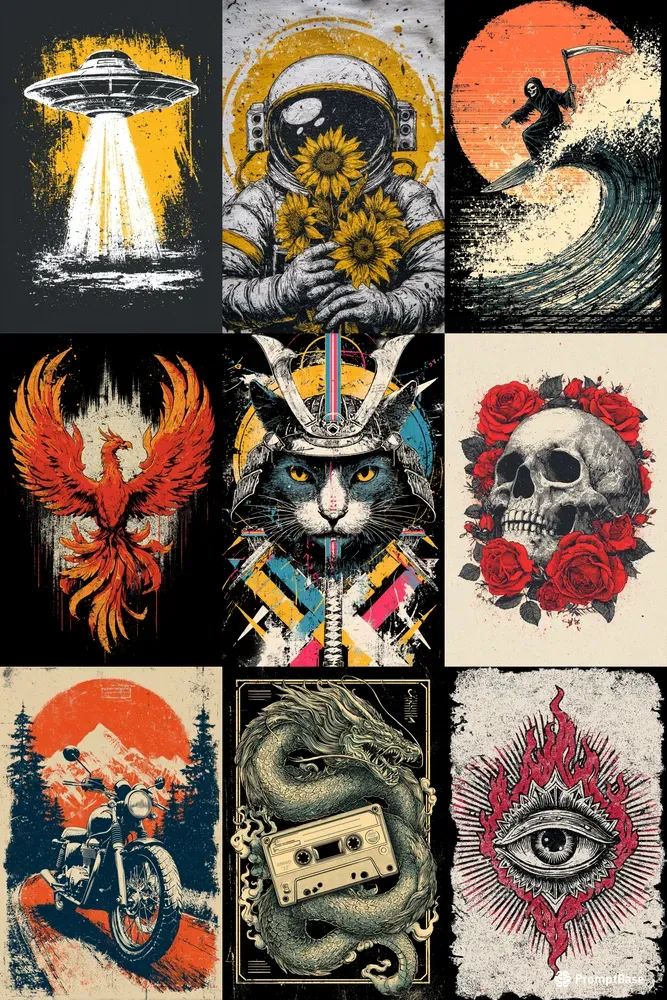Vintage Tshirt Prints