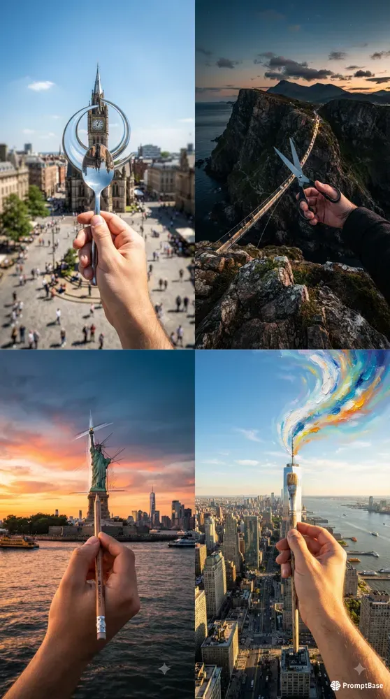 Forced Perspectives And Optical Illusions