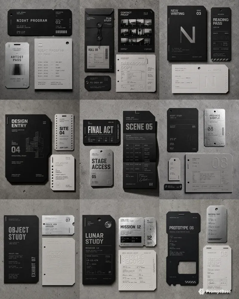 Avant Garde Ephemera Sheets
