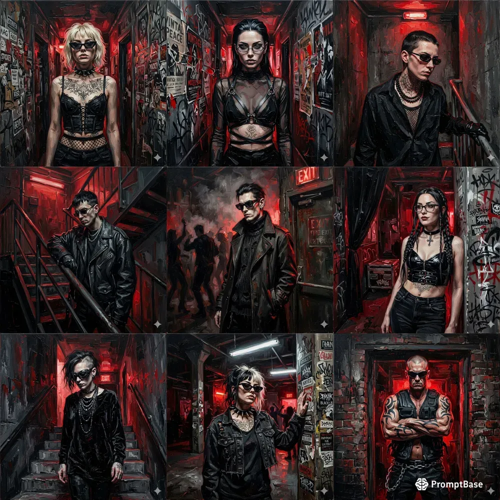 Dark Goth Oil Painting Generator