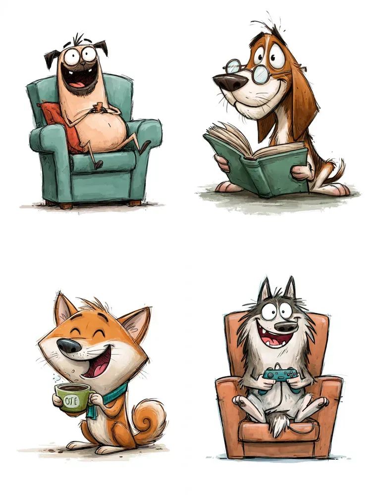 Funny Dog Clipart