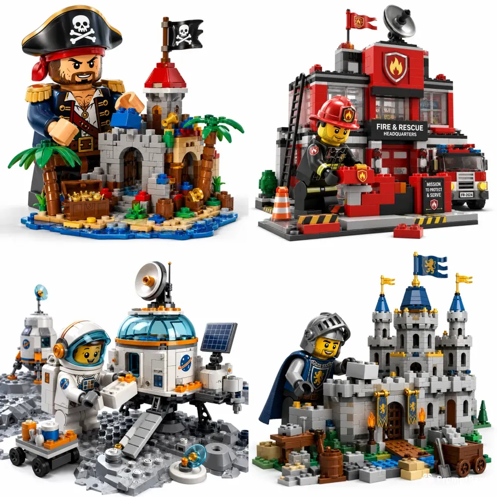 Premium Toy Brick Builder Characters