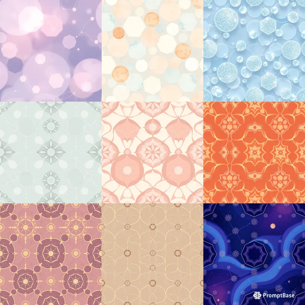 Geometric Overlay Seamless Patterns