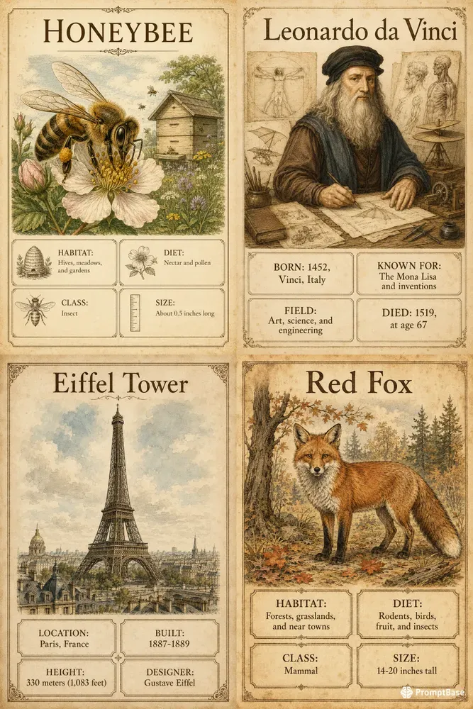 Vintage Fact Plate Generator