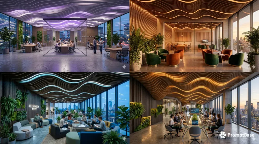 Futuristic Meeting Studio Concept Art