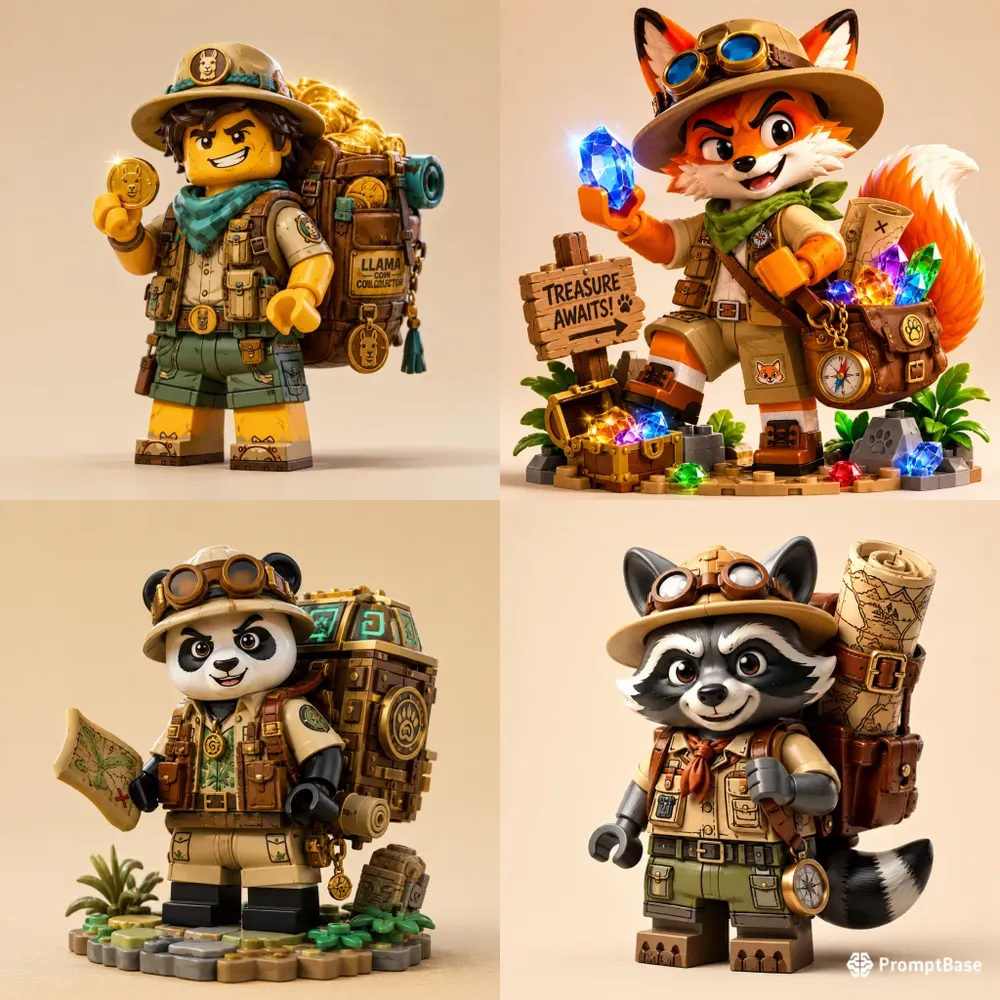Lego Treasure Hunter Characters
