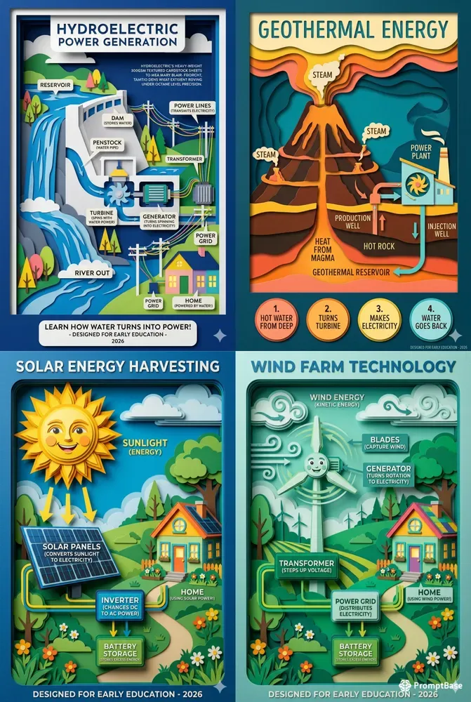 Ecoscience Educational Poster Graphics