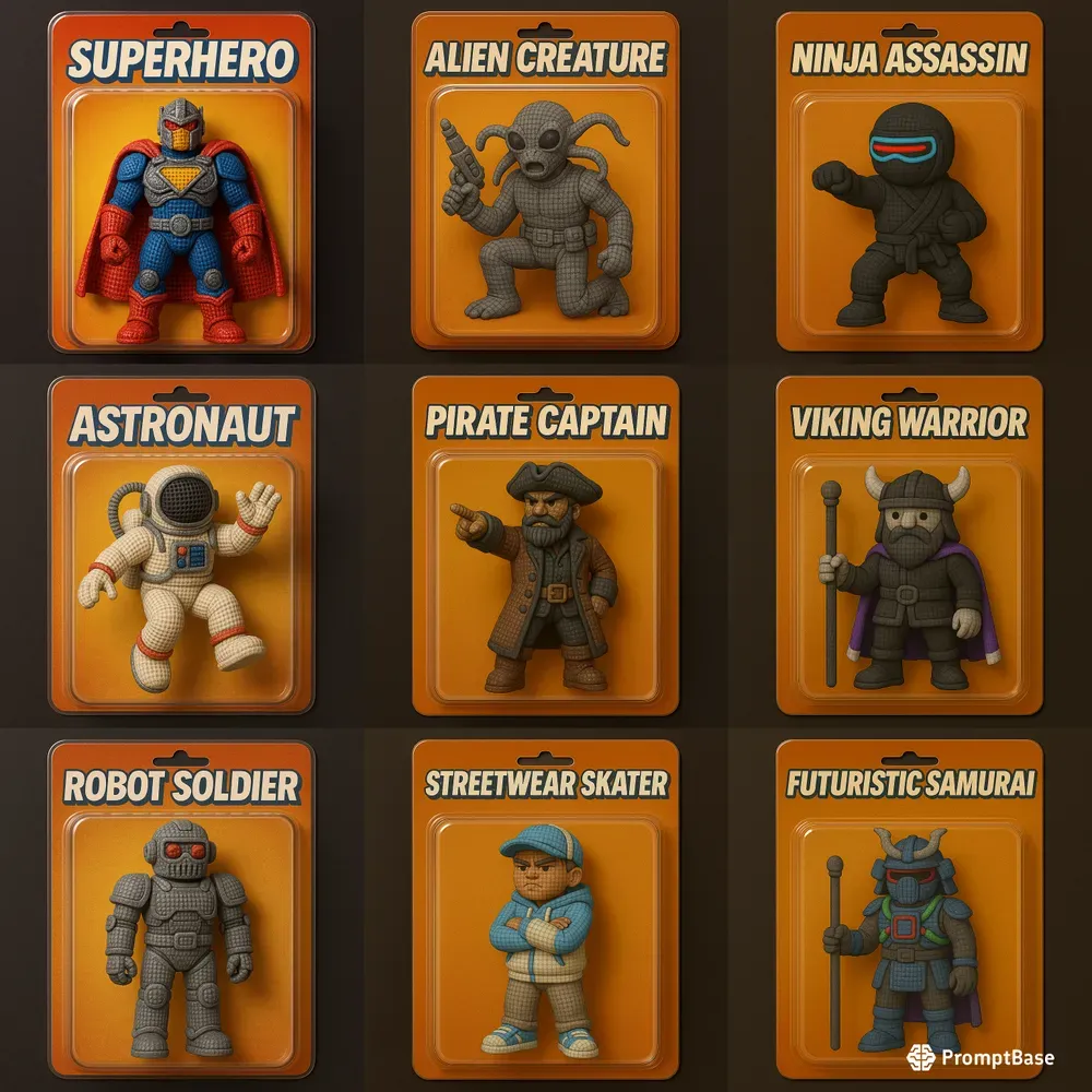 Mesh Toy Action Figures