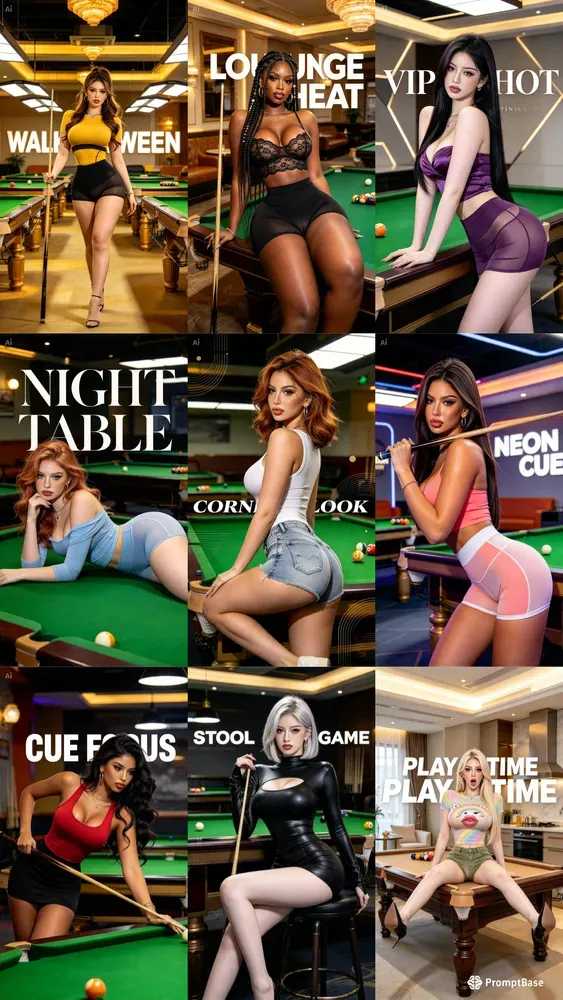 Seductive Billiard Hall Girls