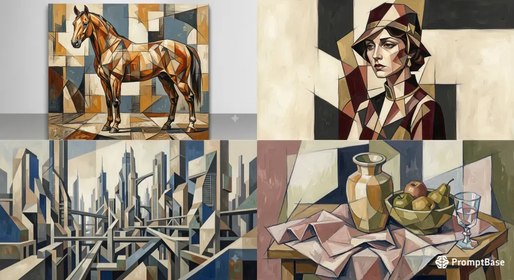 Contemporary Cubist Art Generator