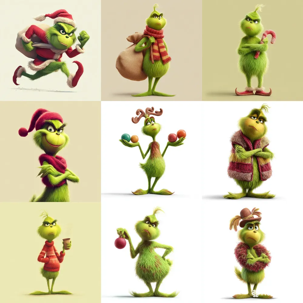 Iconic Grinch Svg Clipart Generator