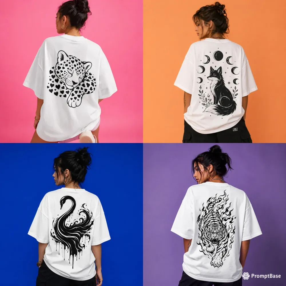 Wild Graphic Animal Tshirts