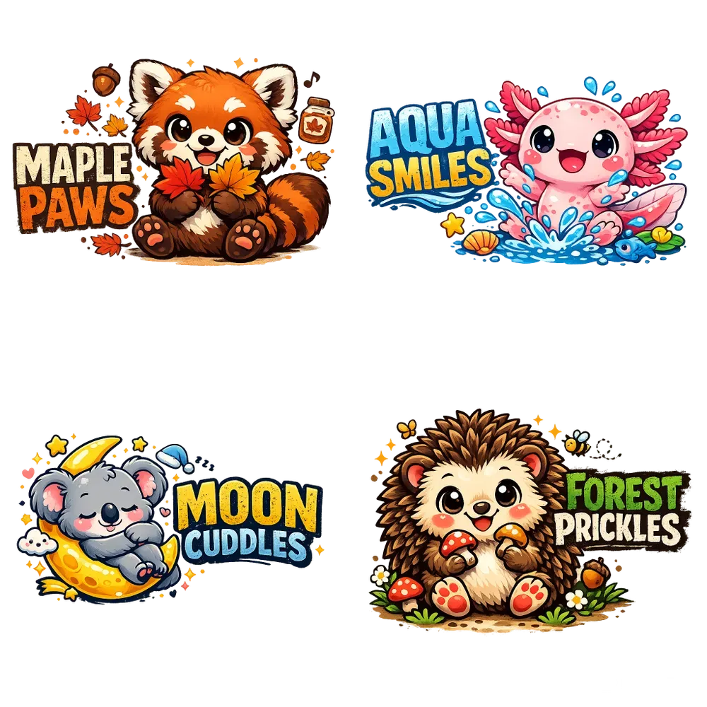Cute Character Typography Tshirt Designs