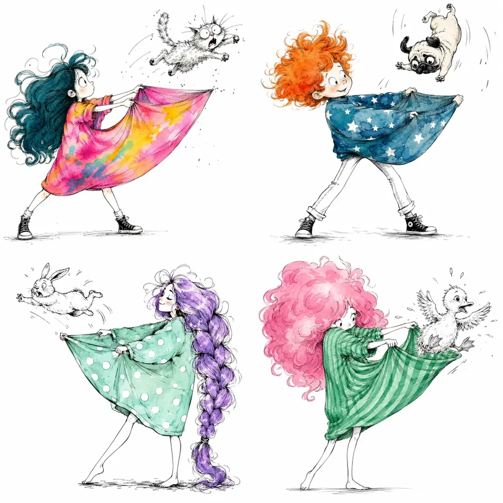 Whimsical Sketches And Watercolor Art