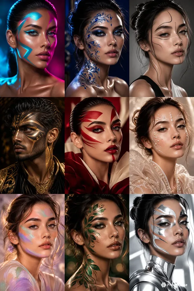 Creative Fashion Face Paints