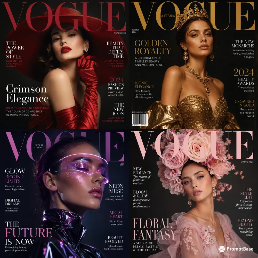 Velvet Vogue Editorial Beauty Magazines