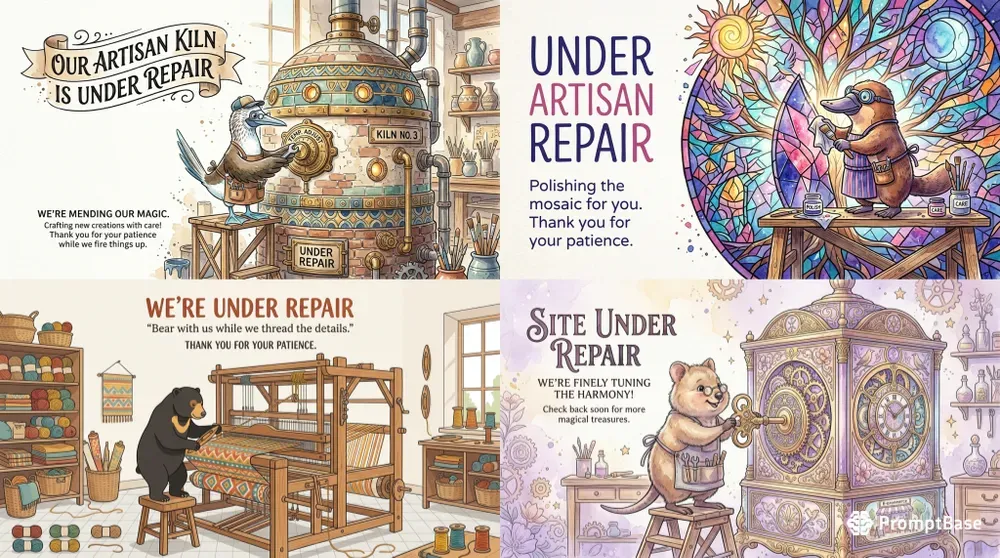 Whimsical Artisan Maintenance Web Art