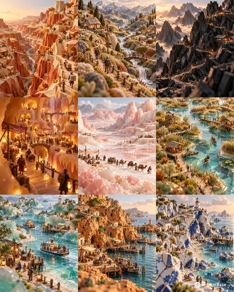 Miniature Material Landscapes