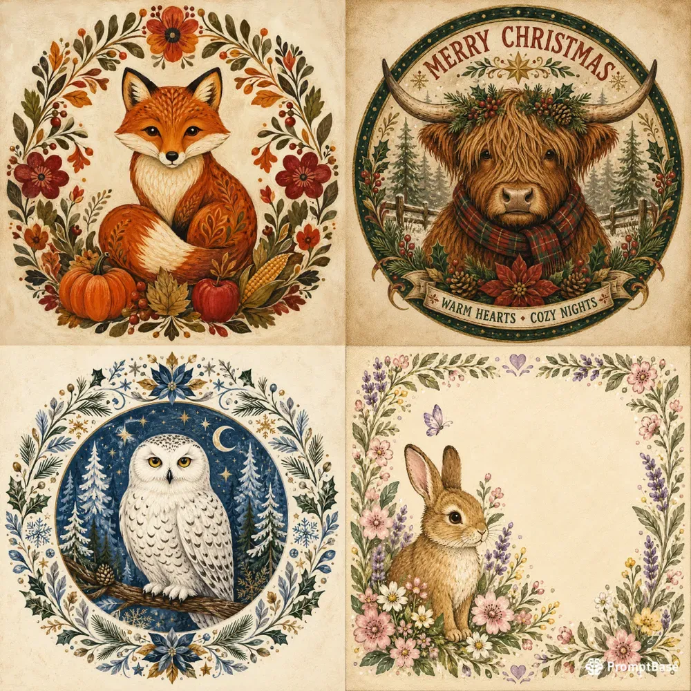 Folk Art Collection Illustrators