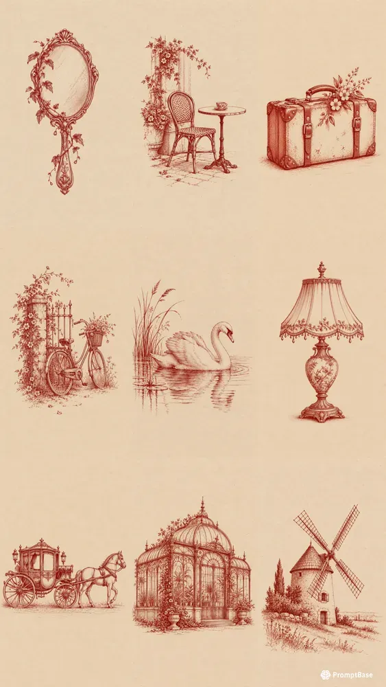 Minimalist Red Ink Art Book Covers