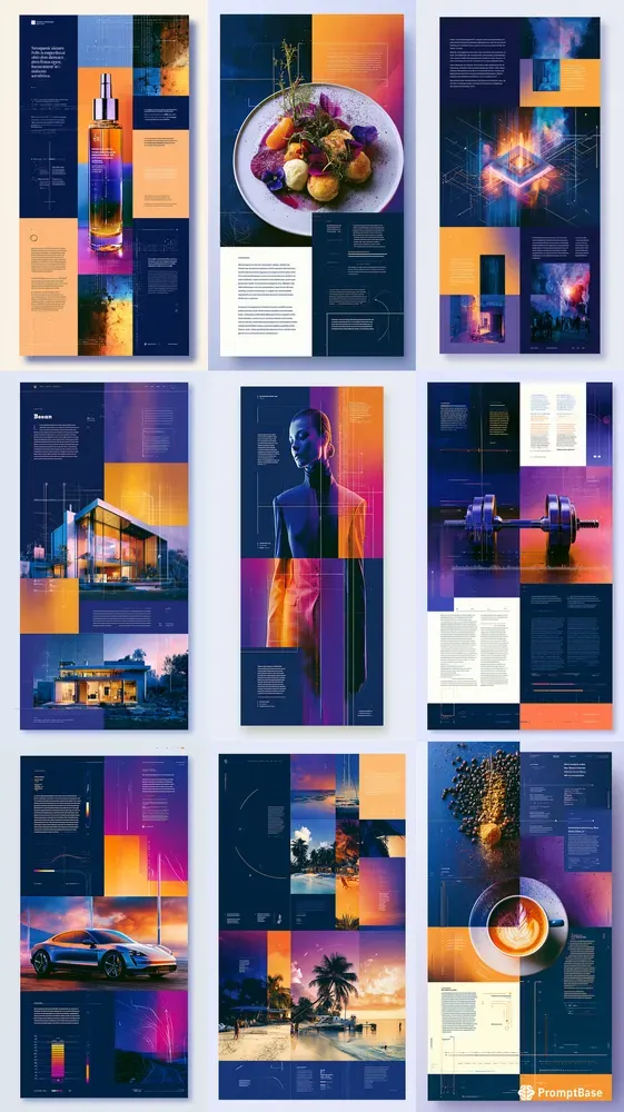 Modern Editorial UIux Web Designs