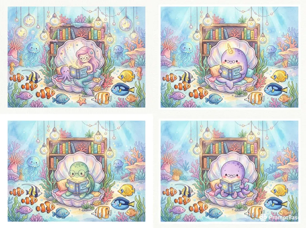 Cute Watercolor Storybook Art