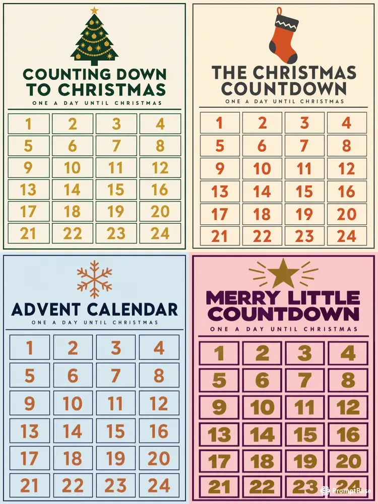 Christmas Advent Calendar Printables