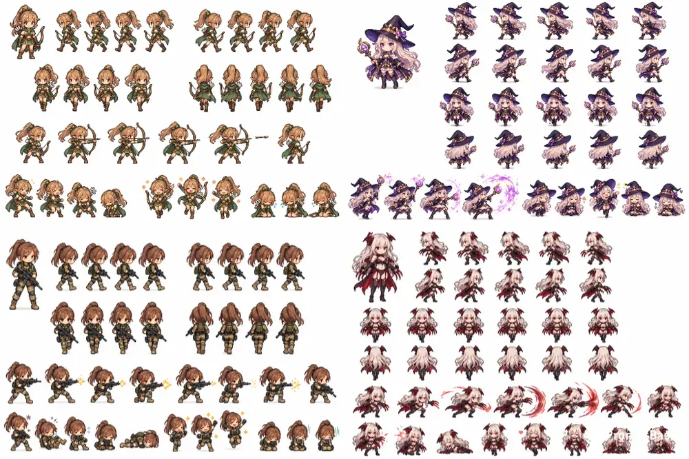 Pixel Art RPG Sprite Sheets
