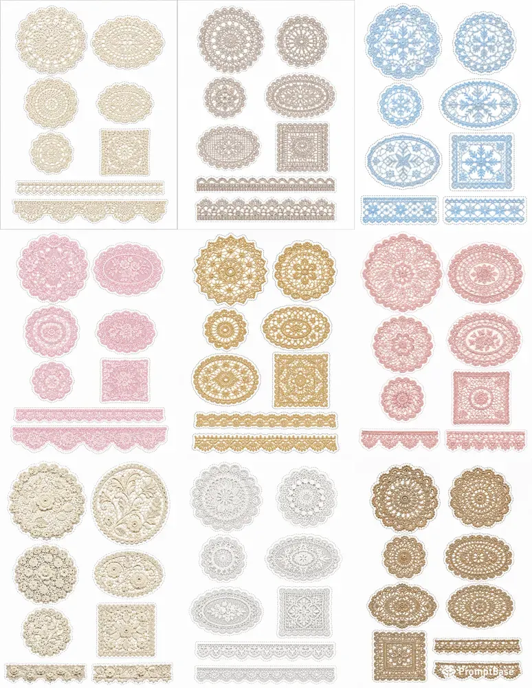 Lace Doily Overlay Sheets