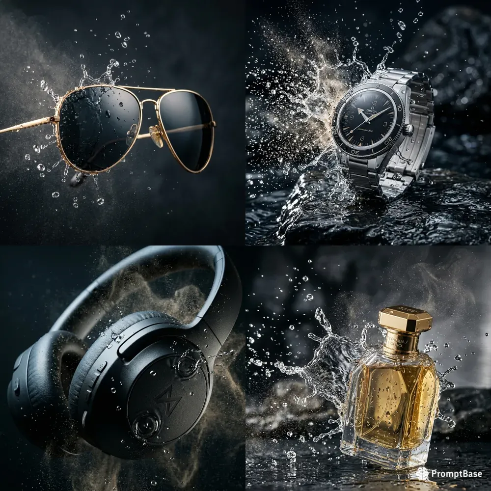 Luxury Product Cinematic Splashes