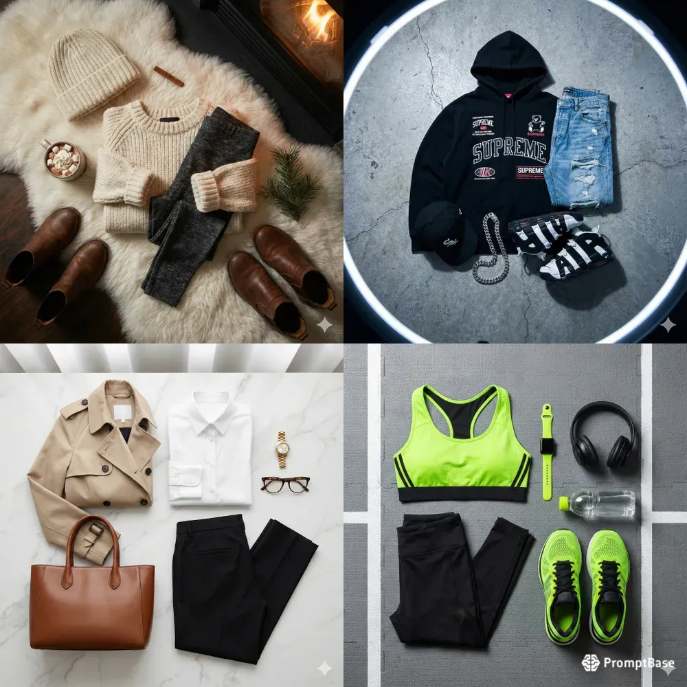 Fashion Outfit Flat Lays