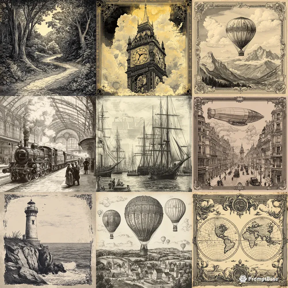 Vintage Engraving Art